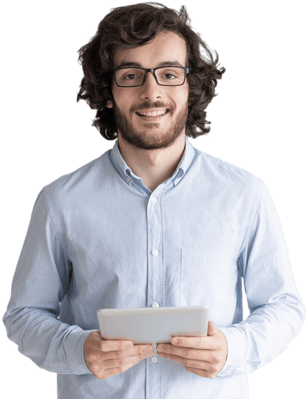 Person Holding Tablet